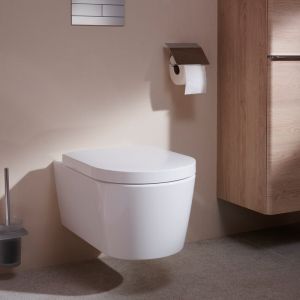 Hansgrohe EluPura S Cuvette suspendue à fond creux, sans bride, avec abattant, 62021450,