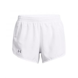 Under Armour Fly By 3in Short De Running Femmes - Blanc, Taille S
