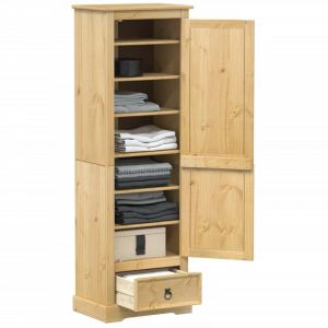 VidaXL Garde-robe Corona 55x38x170 cm bois de pin massif