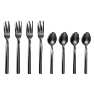 Couzon Lot de 4 cuillères moka et 4 fourchettes à gâteau
