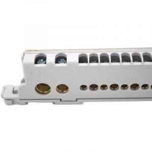 Ide 22003 Barrette De Terre Pour Coffret 18, 24, 36 Modules Ecology Ou Star - 36 Connexions 1,5 à 35mm²