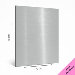 Image de Panneau Composite Aluminium Brossé épaisseur 2 mm. Plaque alu avec au Centre un Polyéthylène