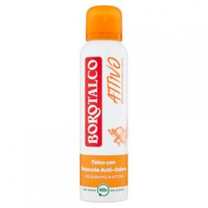 Borotalco Deodorante Spray Attivo Arancione Anti-Odore Profumo di Mandarino e Neroli 150 ml