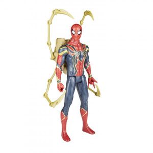 Image de Hasbro Marvel Spider-Man - Figurine Spider-Man Titan Power FX - Spider-Man et Power Pack - 30 cm - Parle en français - Jouet Spider-Man