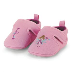 Sterntaler Chaussons bébé à scratch rose - Taille 17/18