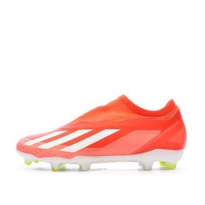 Adidas X Crazyfast League Laceless FG Homme - Solar Red / Cloud White / Team Solar Yellow 2, Solar Red / Cloud White / Team Solar Yellow 2 - Taille 45 1/3
