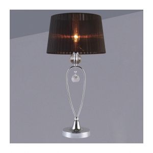 Italux Luminaire Center Lampe de bureau en cristal Vivien Noir