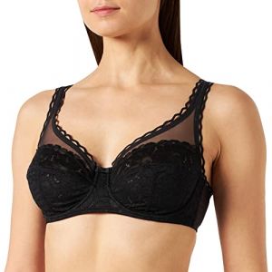 PLAYTEX Soutien-gorge avec armatures c?ur croisé féminin Noir - Couleur Noir - Taille 95F