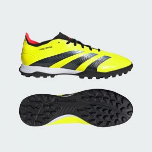 Adidas Chaussure Predator 24 League Low Turf - Team Solar Yellow 2 / Core Black / Solar Red, Team Solar Yellow 2 / Core Black / Solar Red - Taille 40 2/3