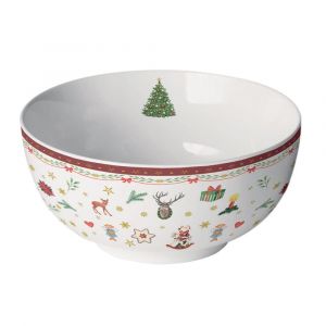 Ambiente Bol en Porcelaine Fine - Ornements de No&euml;l