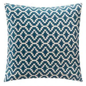 Atmosphera Housse de Coussin "Chen Etnik" 40x40cm Bleu