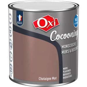 Owatrol Peinture d'int&eacute;rieur monocouche pour murs & boiseries fini mat velours COCOONING MURS & BOISERIES MAT VELOURS Ch&acirc;taigne 0.5 litre
