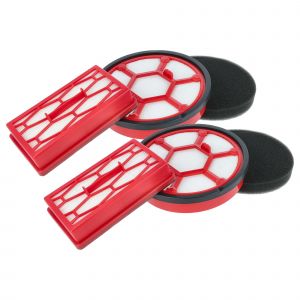 Vhbw 2x filtre HEPA, 2x filtre protection moteur compatible avec Dirt Devil Infinity Rebel DD5550, rebel54HFC aspirateur