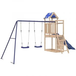 VidaXL Aire De Jeux D'ext&eacute;rieur Bois De Pin Massif