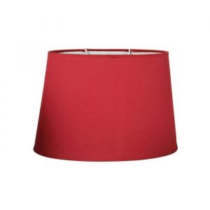 Ostaria Abat-jour - Ovale - Rouge - Tissu - Culot E27