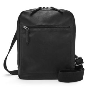 Fossil Sac bandouli&egrave;re en Cuir Kenton noir - 25x5.1x30.2 cm