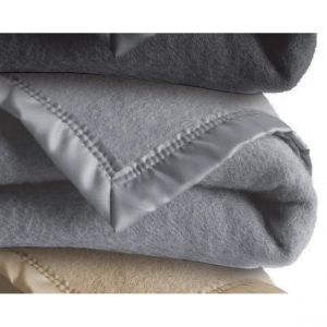 Les Ateliers du Linge Couverture de Papi gris 180 x 220 cm GRIS