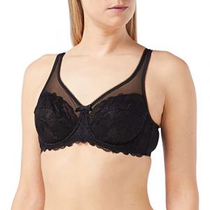 DIM Soutien-gorge emboîtant en dentelle avec armatures generous essentiel Noir - Couleur Noir - Taille 95E