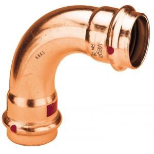 Viega 291549 - Coude 90° en cuivre à sertir femelle-femelle diamètre 42