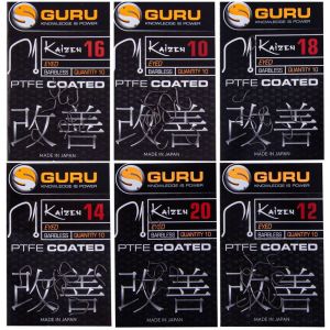 Image de Guru Crochets &agrave; &oelig;il Sans Ardillon Kaizen Eyed 16 Black