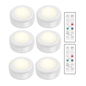 Spots LED 6 pcs avec 2 télécommandes