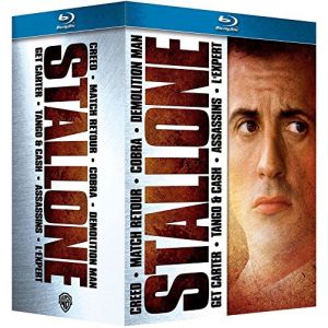 Coffret sylvester stallone : Creed + Cobra + Demolition Man + Match retour + &Agrave; nous la victoire + Tango & Cash + Assassins + L'expert