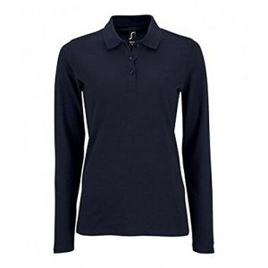 Image de Sol's SOLS - Polo manches longues PERFECT - Femme (2XL) (Bleu marine) - UTPC2908