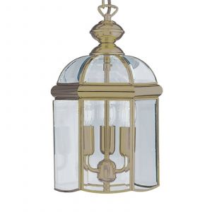 Searchlight Suspension 22 cm Lanterns, en laiton antique et verre
