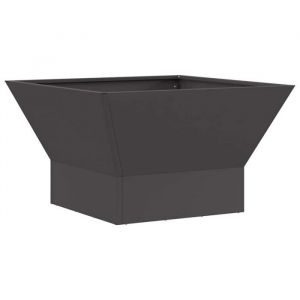 VidaXL Braise Noir 60 x 60 x 35 cm Acier