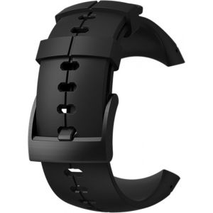 Suunto Bracelet de Remplacement Original pour Toutes Les Montres Sparten Ultra, Silicone, Longueur: 24,5 cm, Largeur: 25 mm, Noir Foncé, Cheville de Montage Incluse, SS022687000