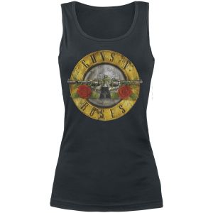 Guns N' Roses Balle Us&eacute;e Femme Top Noir M 100% Coton Regular/Coupe Standard