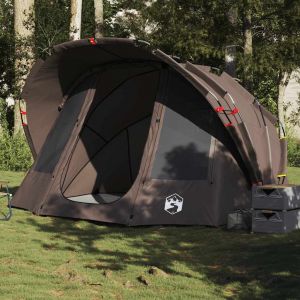 VidaXL Tente de pêche 5 personnes marron imperméable