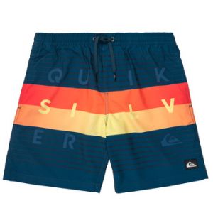 Image de Quiksilver Maillots de bain enfant WORD BLOCK VOLLEY YOUTH - Couleur 8 ans - Taille Bleu