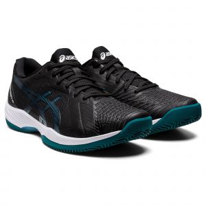 Asics Solution Swift FF Clay, Chaussures de Tennis Homme, Black Misty Pin, 46 EU