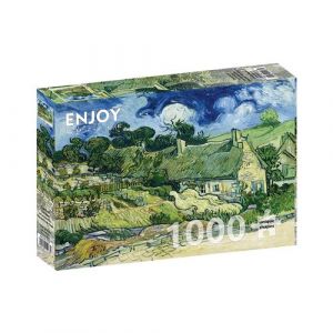Puzzle 1000 pièces : Vincent Van Gogh : Chaumières à Cordeville