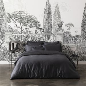 Alexandre Turpault Parure de lit unie en satin de coton bio, Teophile
