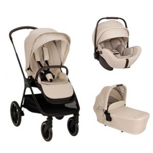 NUNA - Poussette TRIV LX + Siège-auto Arra Flex + Nacelle Lytl Biscotti