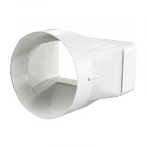 Winflex Ventilation CONNECTEUR RECTANGLE 60MMX120MM / ROND 100MM SYMETRIQUE