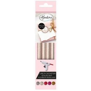 Aladine Cire à cacheter - Nacré pailletée - 4pcs