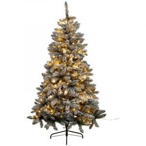 Sapin artificiel lumineux - FEERIC LIGHTS & CHRISTMAS - Snow Lord - H.180cm - Vert - Int&eacute;rieur