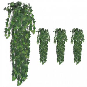 Décoshop26 Pante arbustes artificiels buissons de lierre 4 pièces vert 90 cm DEC022050