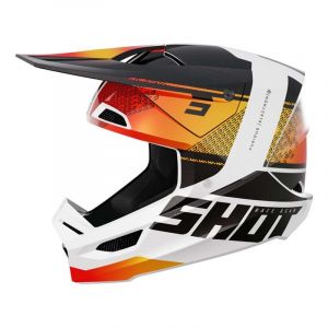 Shot Casque cross Furious Electron orange glossy- L