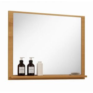 Miroir avec étagère Oliver Badplaats 60 x 12 x 50 cm - Chêne