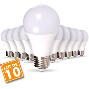 Image de Arum Lighting 10 pcs pack - 10W AMPOULE LED A60 E27 Blanc chaud