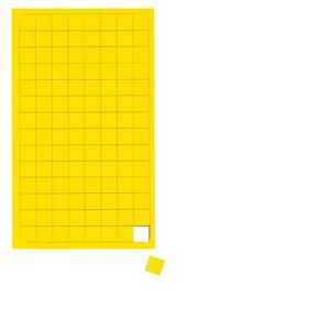 Maul 65321-15 - Symboles magnétiques, 112 x carrés 1 x 1 cm, coloris jaune