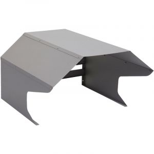 Mendler Garage pour tondeuse HWC-L43 - toit Abri pour tondeuse - métal 40x59x69cm - gris