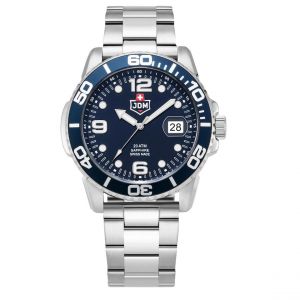 Montre Homme JDM Military Mike - JDM-WG020-03 Bracelet Acier Argent