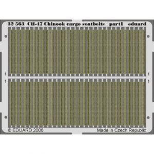 Eduard Accessoire ceintures de chargement de Boeing CH-47 Chinook pré-peintes en couleur (pour maquettes Trumpeter) 1/32ED32563 - Kit de superdétail
