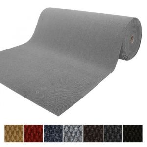 Karat - Tapis de Porte Paillasson d'entr&eacute;e Hong Kong Gris 67 x 350 cm