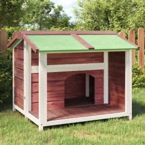 VidaXL Chenil moka 96x87x80,5 cm bois de pin solide